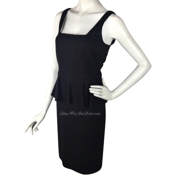 Carmen Marc Valvo NWT peplum exposed backzip dress *shop@iamwarrior - Picture 2 of 9